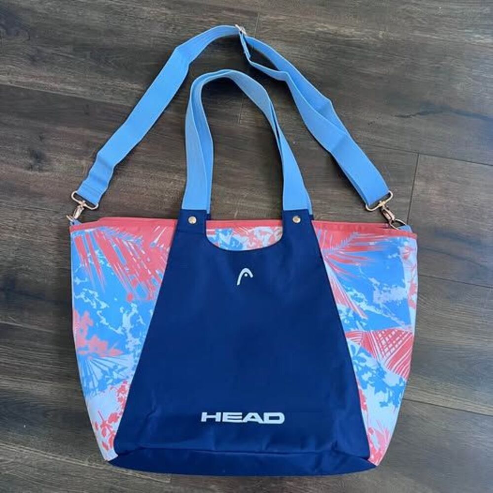 NWOT Head Margaritaville PickleBall Tote Bag Navy & Coral Organizer Paddle Case